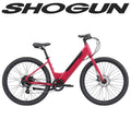 Shogun Ventura Step Through E-Bike Magenta Red