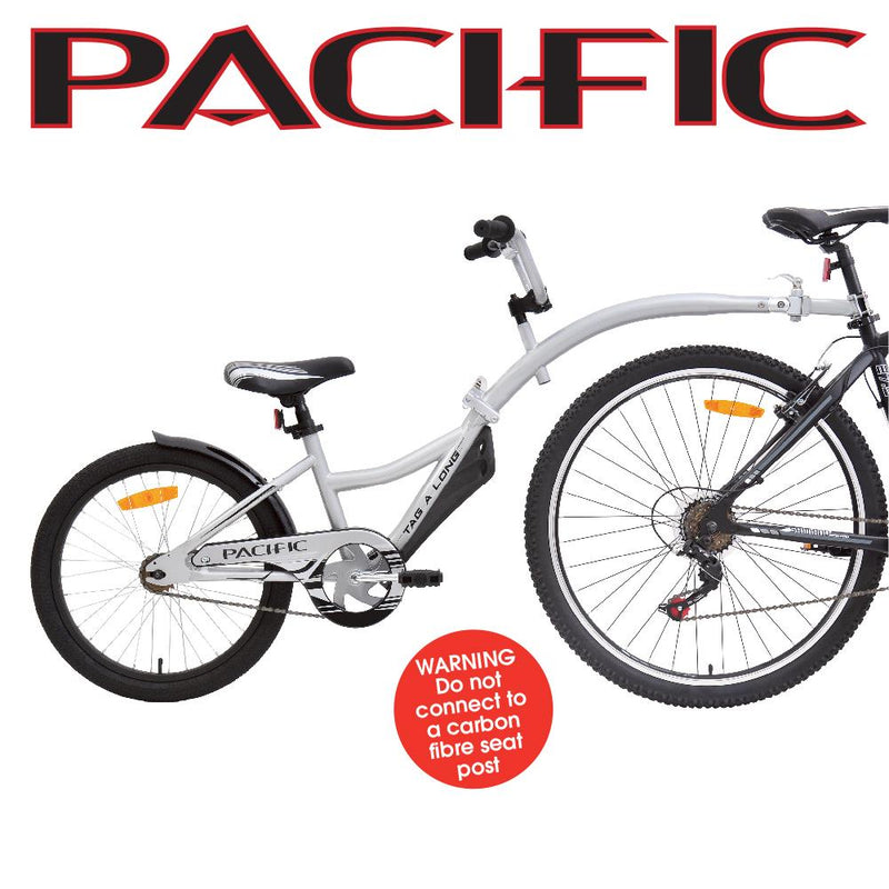 Pacific Tag A Long Trailer Tagalong Bike Silver