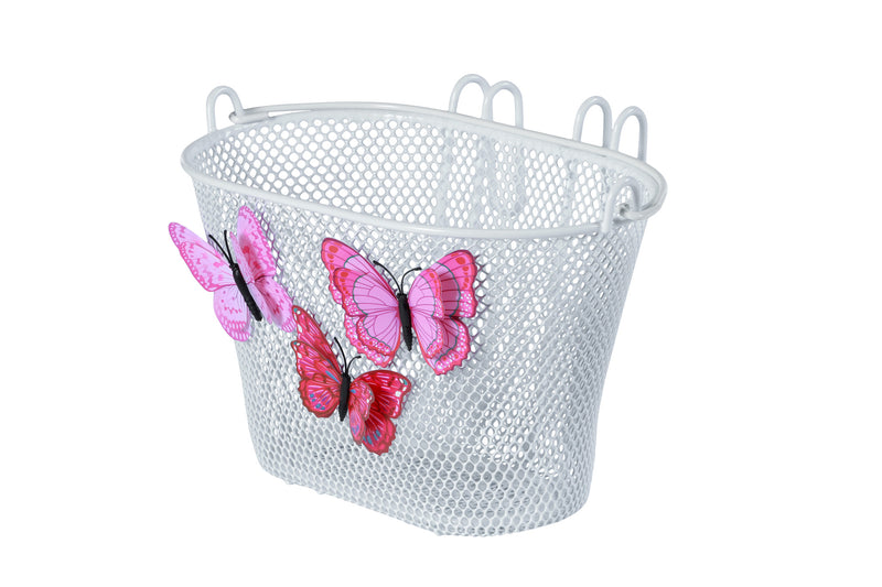 Basil Jasmin Butterfly Front Basket Junior White
