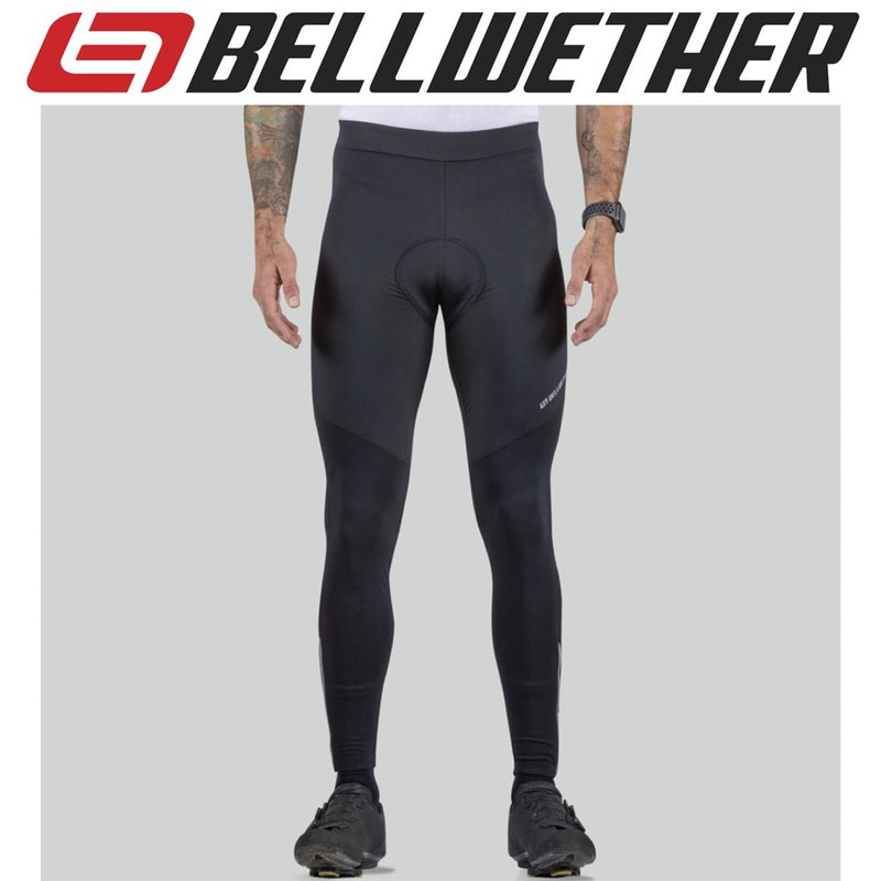Bellwether Thermaldress Mens Long Knick Cycling Tights with Chamois Black