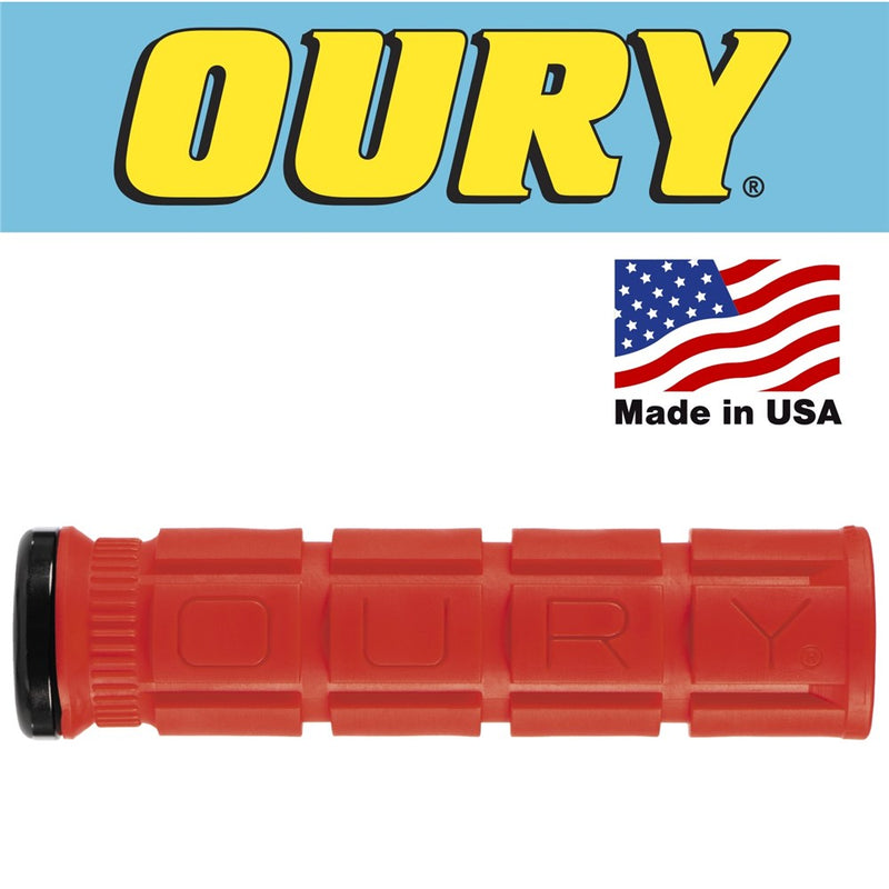 Oury Lock On Grips Pair Red