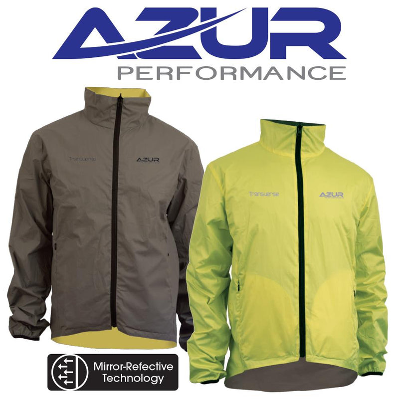 Azur Transverse Reversable Unisex Jacket Neon Yellow and Reflect Flash