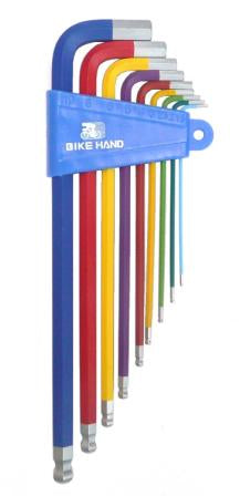 Hex Allen Hex Allen Key Wrench Set Coloured 1.5 - 10 mm with ball end