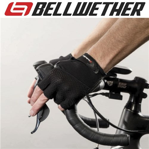 Bellwether Men's Supreme Gel Fingerless Gloves Black