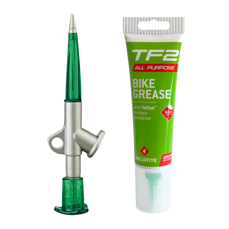 Weldtite TF2 Bike Grease Gun & Grease Tube Pack 125ml