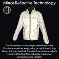 Azur Transverse Reversable Unisex Jacket Neon Yellow and Reflect Flash