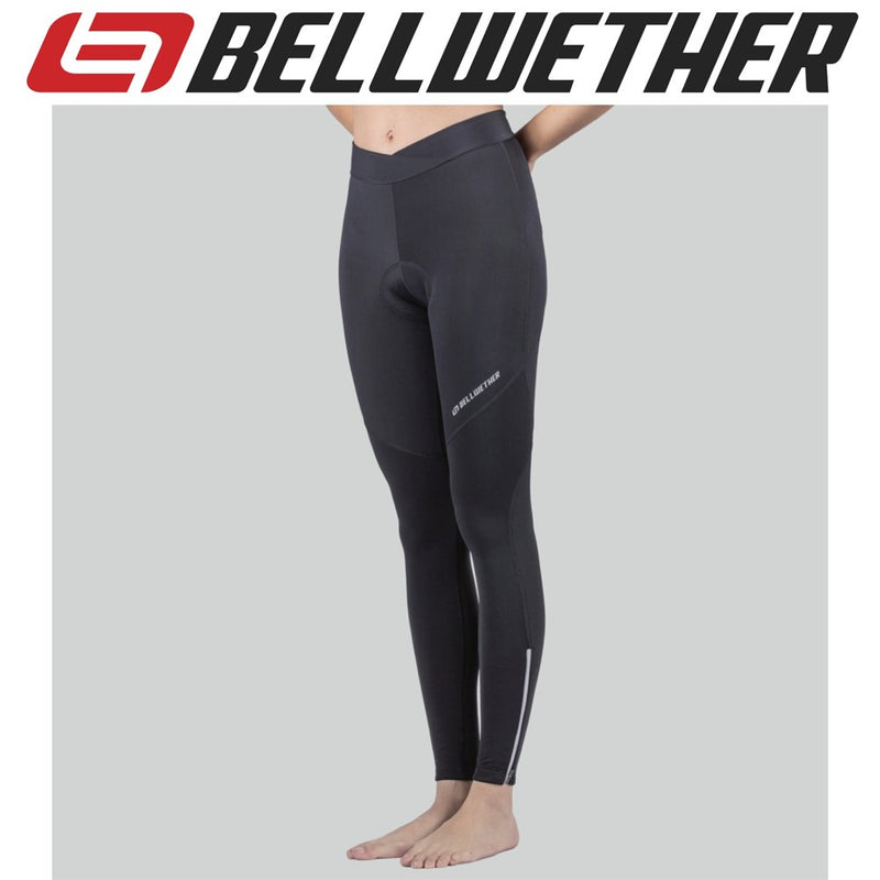 Bellwether Thermaldress Womens Long Knick Cycling Tights with Pad Black