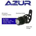Azur Cyclops 60 Lumens Head Light USB Rechargeable