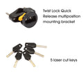 On Guard Doberman Cable Coil Key Bicycle Lock  185cmx10mm 8029
