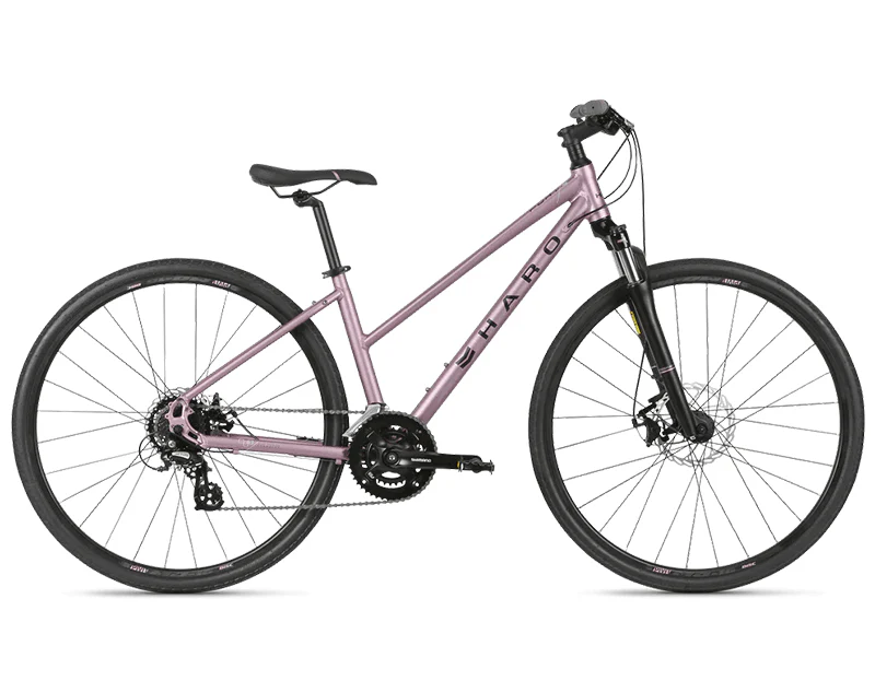 Haro Bridgeport Step Through Hybrid Bicycle Dusty Lavendar