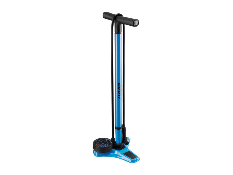 Giant Control Tower Elite Floor Pump with Base Mounted Gauge Blue