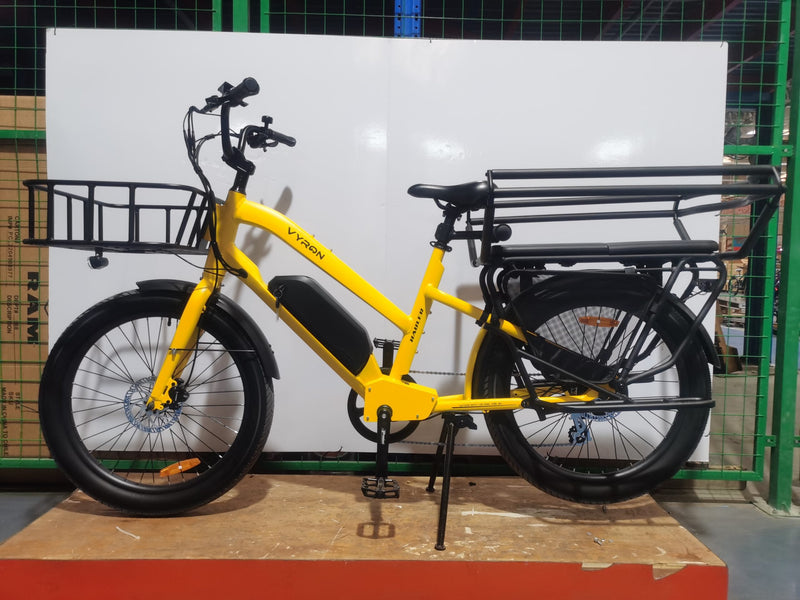 Vyron Hauler Cargo E-Bike Yellow