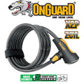 On Guard Doberman Cable Coil Key Bicycle Lock  185cmx10mm 8029