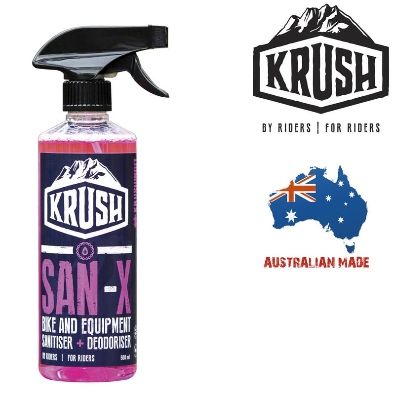 Krush San-X Bike And Equipment Sanitiser + Deodoriser 500ml