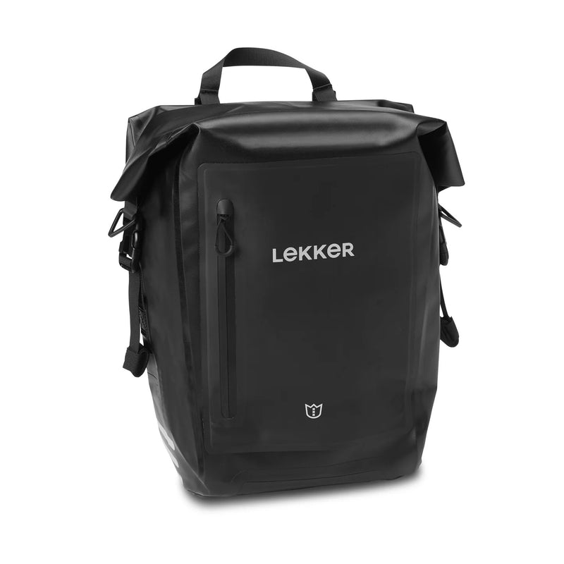 Lekker Waterproof Pannier Bag Black Single 20 LT