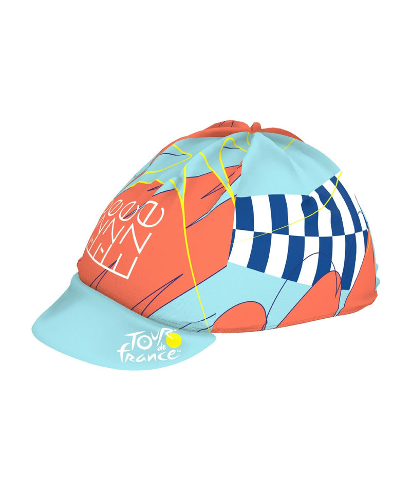 Santini  Cycling Cap SMS Tour De France 2024 Nice Stage