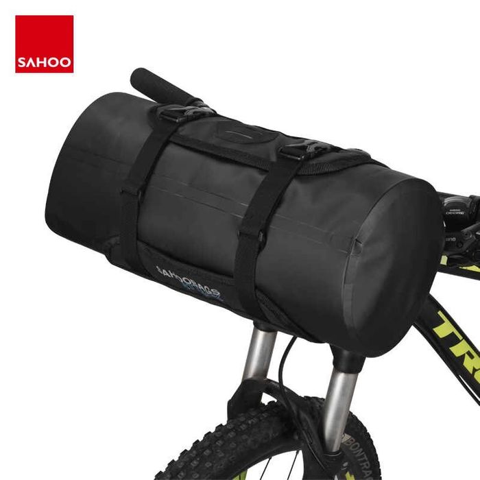 Sahoo Bike Packing Handlebar Roll Bag 7L Waterproof Black / Blue 0901A