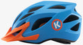 ByK Helmet Teen-Small Adult Cycling Helmet Matt Cyan Blue/ Orange 52cm-58cm