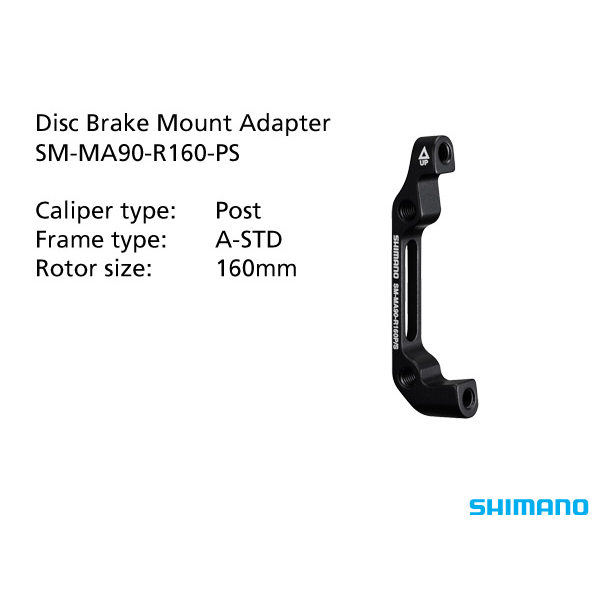 Shimano Disc Brake Adapter. SM-MA90 160mm Rear. PS