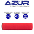 Azur Silicone Grips Red