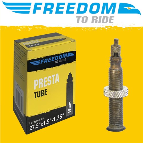 Freedom To Ride 27.5 x 1.5-1.75" Inner Tube PV 48mm