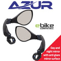 Azur Optic Mirror Left and Right Anti Glare e-bike Mirrors