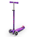 Micro Maxi Deluxe LED 3 Wheel Scooter Purple