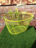 Basket Small Wire Front Green