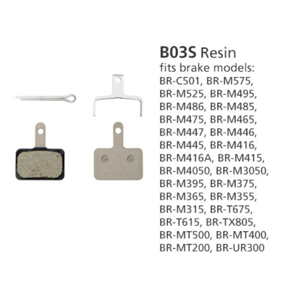 Shimano BR-MT400  DISC BRAKE PADS B03S B05S RESIN 1 Set
