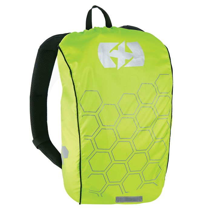Oxford Bright Waterproof / Reflective Backpack Cover Yellow Fits 12L-35L