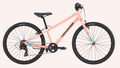 Cannondale Quick 24 Kids 7 Speed Flat Bar Bike Sherpa Peach Pink