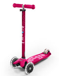 Micro Maxi Deluxe LED 3 Wheel Scooter Pink