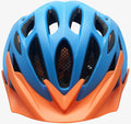 ByK Helmet Teen-Small Adult Cycling Helmet Matt Cyan Blue/ Orange 52cm-58cm