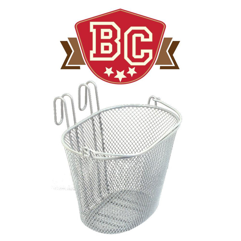 Basket Small Wire Front White