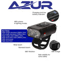 Azur Venus USB Headlight Light 400 Lumens