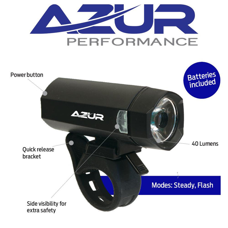 Azur Blaze 40 Lumen Front Battery Head Light Bike Light