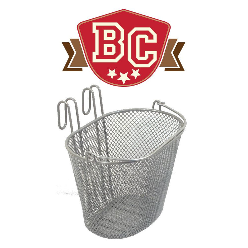 Basket Small Wire Front  Silver
