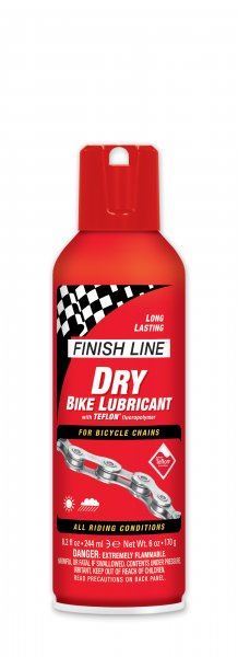 Finish Line Dry Bike Lubricant 8oz Aerosol