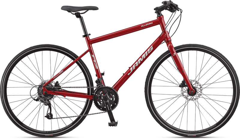 Jamis Allegro A2 Flat Bar Road Bike Garnet Red