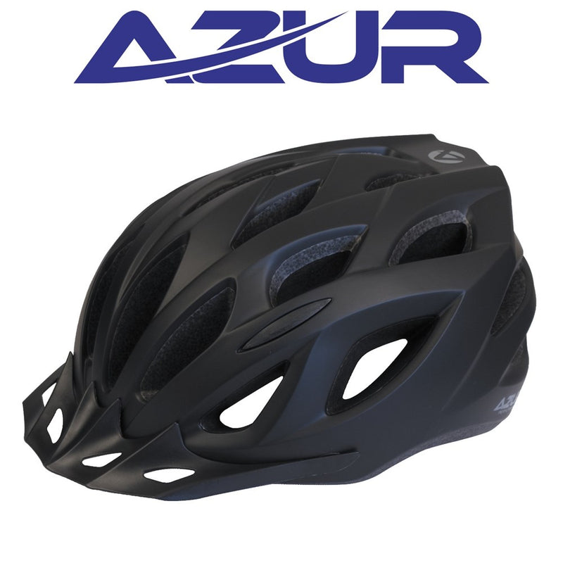 Azur Bicycle Helmet L61 Satin Black