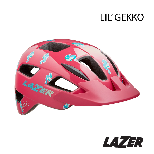 *CLEARANCE* Lazer Lil' Gekko Toddler Helmet 46-50cm Pink Sea Pony