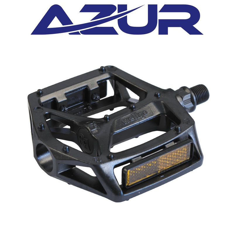 Azur Rail Alloy Platform Pedal 1/2" Black