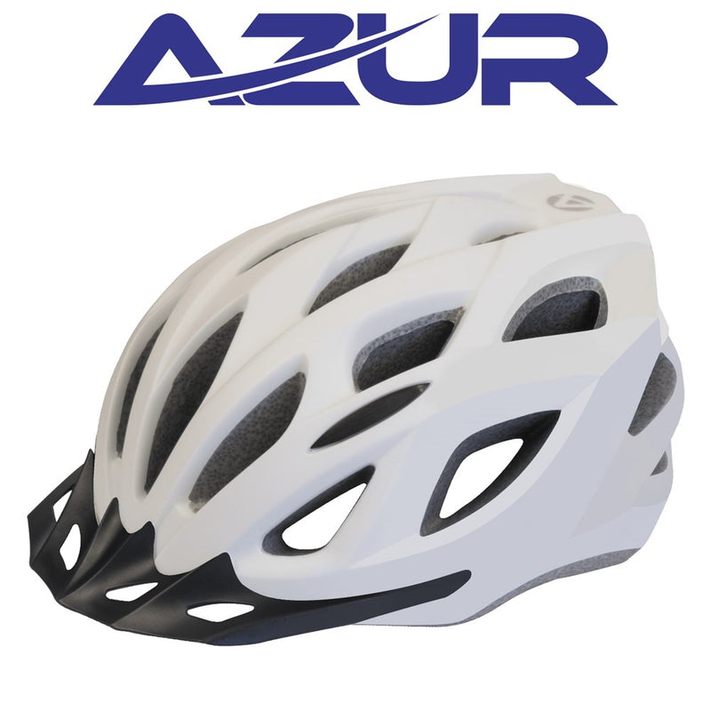 Azur Bicycle Helmet L61 Satin White