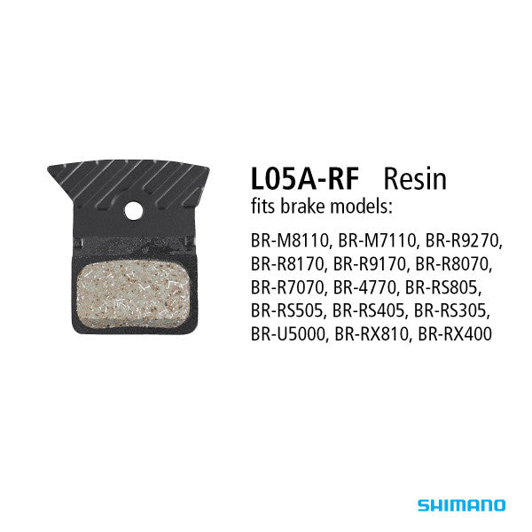 Shimano BR-R9270 REesin Pads & Spring L05A-RF with Fin