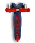 Micro Mini Deluxe LED 3 Wheel Scooter Navy Blue and Red