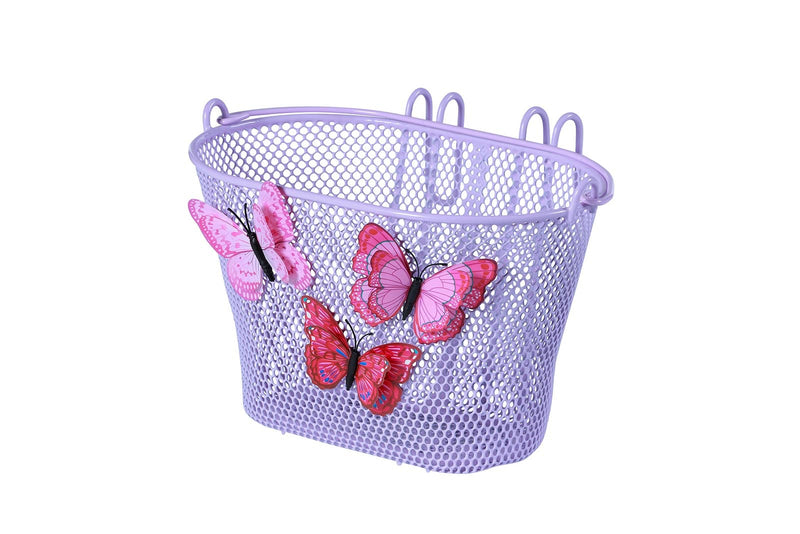 Basil Jasmin Butterfly Front Basket Junior Lavender Purple