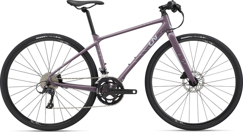 Liv Thrive 2 Womens Flat Bar Road Bike Purple Ash 2022