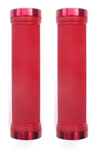 Trigram Lock-On Dual Clamp MTB Grips Red