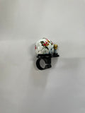 Allegro Bell Dome Painted White Flowers(1220A)