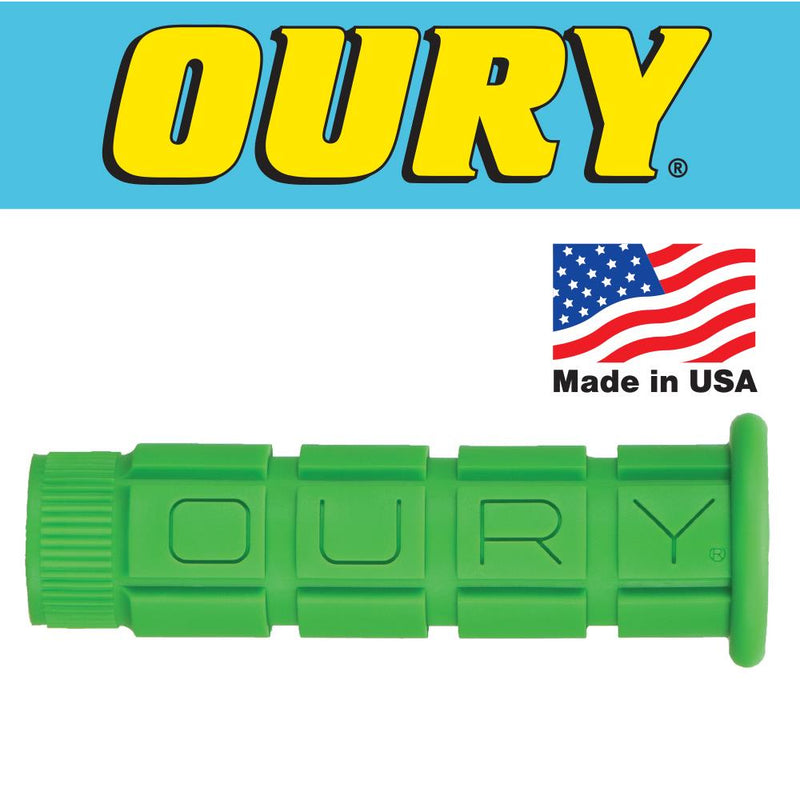 Oury Single Compound Handlebar Grips Pair Green